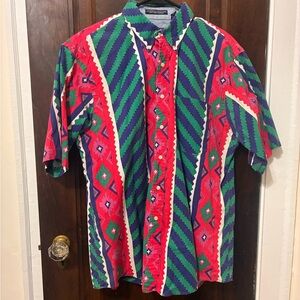 Colorful Geometric Men's Casual Shirt